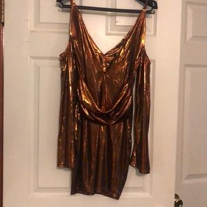 Nasty Gal Metallic Dress